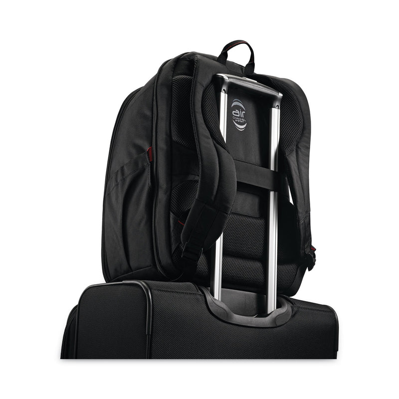 Samsonite Xenon 3 Laptop Backpack, Fits Devices Up to 15.6", Ballistic Polyester, 12 x 8 x 17.5, Black