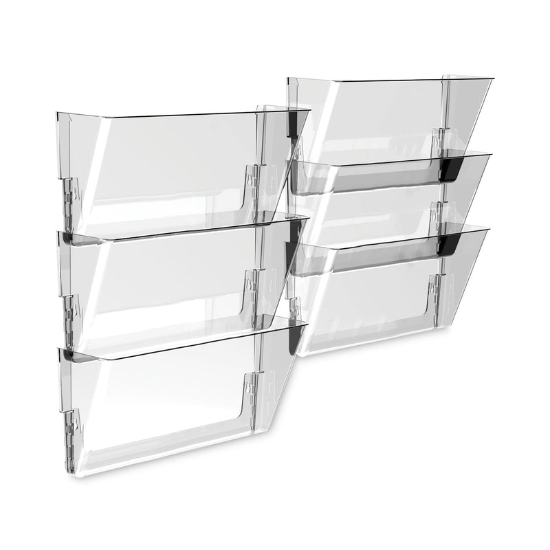 Storex Wall File, Letter Size, 13" x 4" x 7", Clear