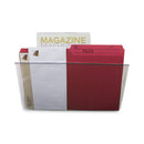 Storex Wall File, Letter Size, 13" x 4" x 7", Clear
