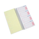 Universal Wirebound Message Books, Two-Part Carbonless, 5 x 2.75, 4/Page, 400 Forms