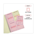 Universal Wirebound Message Books, Two-Part Carbonless, 5.5 x 3.19, 4/Page, 200 Forms