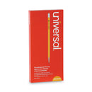 Universal #2 Pre-Sharpened Woodcase Pencil, HB (#2), Black Lead, Yellow Barrel, 24/Pack