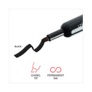 Universal Chisel Tip Permanent Marker, Broad Chisel Tip, Black, Dozen