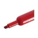 Universal Chisel Tip Permanent Marker, Broad Chisel Tip, Red, Dozen
