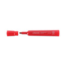 Universal Chisel Tip Permanent Marker, Broad Chisel Tip, Red, Dozen