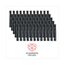 Universal Chisel Tip Permanent Marker Value Pack, Broad Chisel Tip, Black, 60/Pack