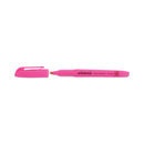 Universal Pocket Highlighters, Fluorescent Pink Ink, Chisel Tip, Pink Barrel, Dozen