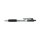 Universal Comfort Grip Ballpoint Pen, Retractable, Medium 1 mm, Black Ink, Clear Barrel, Dozen