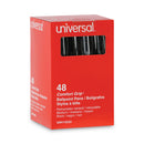 Universal Comfort Grip Ballpoint Pen, Retractable, Medium 1 mm, Black Ink, Clear Barrel, 48/Pack