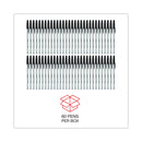 Universal Ballpoint Pen Value Pack, Stick, Medium 1 mm, Black Ink, Gray Barrel, 60/Pack