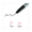 Universal Ballpoint Pen Value Pack, Stick, Medium 1 mm, Black Ink, Gray Barrel, 60/Pack