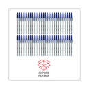 Universal Ballpoint Pen Value Pack, Stick, Medium 1 mm, Blue Ink, Gray Barrel, 60/Pack