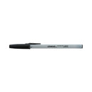 Universal Ballpoint Pen, Stick, Medium 1 mm, Black Ink, Gray Barrel, Dozen