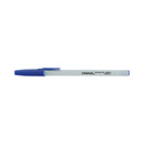 Universal Ballpoint Pen, Stick, Medium 1 mm, Blue Ink, Gray Barrel, Dozen