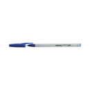 Universal Ballpoint Pen, Stick, Medium 1 mm, Blue Ink, Gray Barrel, Dozen