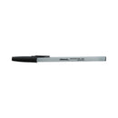 Universal Ballpoint Pen, Stick, Fine 0.7 mm, Black Ink, Gray Barrel, Dozen