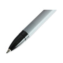 Universal Ballpoint Pen, Stick, Fine 0.7 mm, Black Ink, Gray Barrel, Dozen