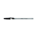 Universal Ballpoint Pen, Stick, Fine 0.7 mm, Black Ink, Gray Barrel, Dozen