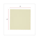 Universal Recycled Self-Stick Note Pads, 3" x 3", Yellow, 100 Sheets/Pad, 18 Pads/Pack