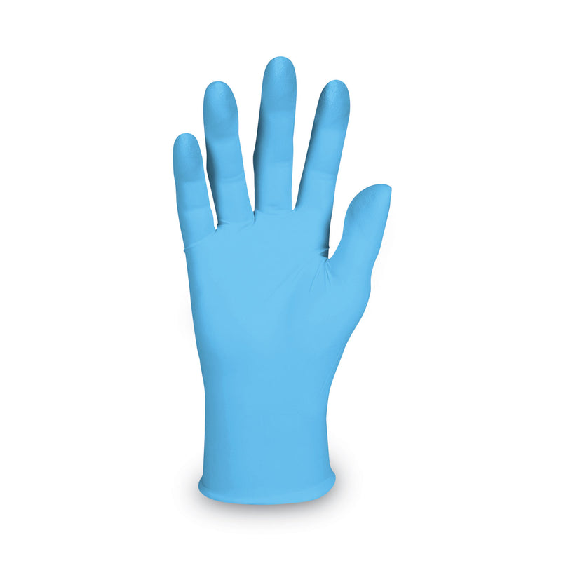 KleenGuard G10 Comfort Plus Blue Nitrile Gloves, Light Blue, Medium, 100/Box