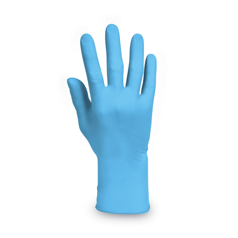 KleenGuard G10 Comfort Plus Blue Nitrile Gloves, Light Blue, Large, 100/Box
