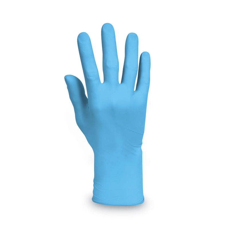 KleenGuard G10 Comfort Plus Blue Nitrile Gloves, Light Blue, Medium, 100/Box