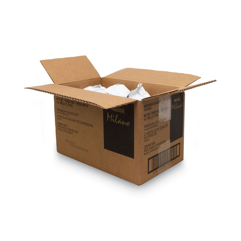 Nescafé Premium Hot Chocolate Mix, 1.75 lb Bag, 4/Carton