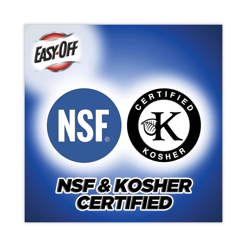 Professional EASY-OFF Fume Free Max Oven Cleaner, Foam, Lemon, 24 oz Aerosol Spray, 6/Carton