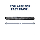 Quartet Heavy-Duty Adjustable Instant Easel Stand, 25" to 63" High, Steel, Black