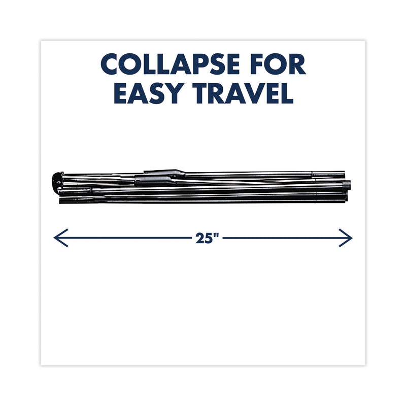 Quartet Heavy-Duty Adjustable Instant Easel Stand, 25" to 63" High, Steel, Black