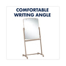 Quartet Total Erase Reversible Mobile Easel, 31 x 41, White Surface, Neutral Frame