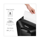 Fellowes Powershred LX45 Cross-Cut Shredder, 8 Manual Sheet Capacity
