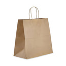 Prime Time Packaging Kraft Paper Bags, Jr. Mart, 13 x 7 x 13, Natural, 250/Carton