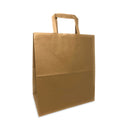 Prime Time Packaging Kraft Paper Bags, 1/7th BBL 12 x 7 x 14, Natural, 300/Bundle