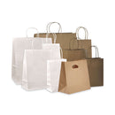 Prime Time Packaging Kraft Paper Bags, 1/7th BBL 12 x 7 x 14, Natural, 300/Bundle