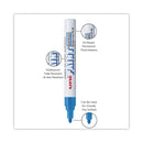 uni Permanent Marker, Medium Bullet Tip, Blue