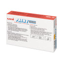 uni Permanent Marker, Medium Bullet Tip, Yellow