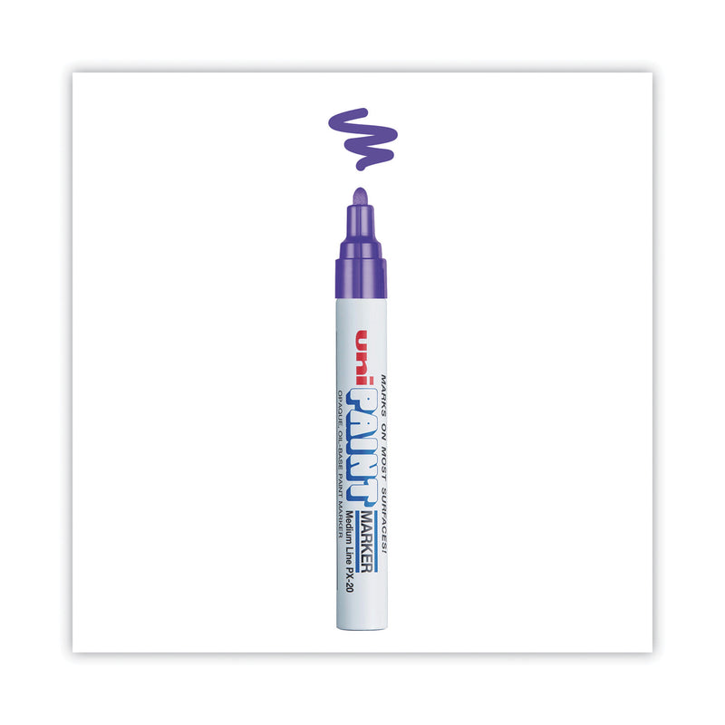 uni Permanent Marker, Medium Bullet Tip, Violet