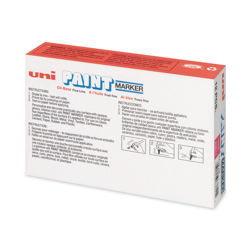 uni Permanent Marker, Medium Bullet Tip, Pink