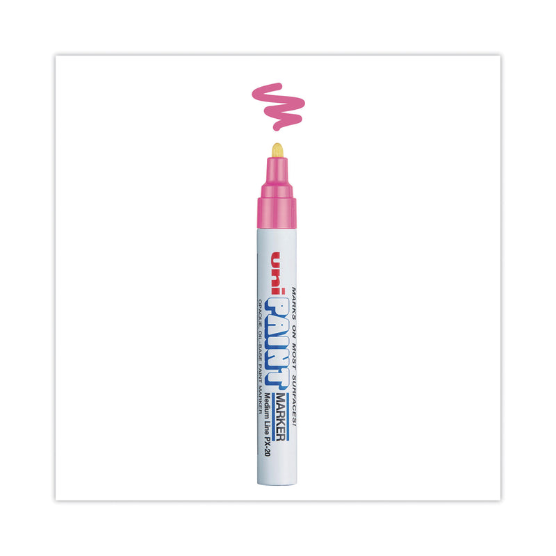 uni Permanent Marker, Medium Bullet Tip, Pink