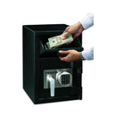 Sentry Digital Depository Safe, Large, 0.94 cu ft, 14w x 15.6d x 20h, Black