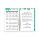 Blue Sky Day Designer Palms Weekly/Monthly Planner, Palms Artwork, 8 x 5, Green/White Cover, 12-Month (Jan to Dec): 2023