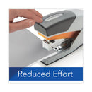 Swingline Optima 25 Reduced Effort Stapler, 25-Sheet Capacity, Gray/Orange