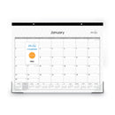 Blue Sky Enterprise Desk Pad, Geometric Artwork, 22 x 17, White/Gray Sheets, Black Binding, Clear Corners, 12-Month (Jan-Dec): 2023