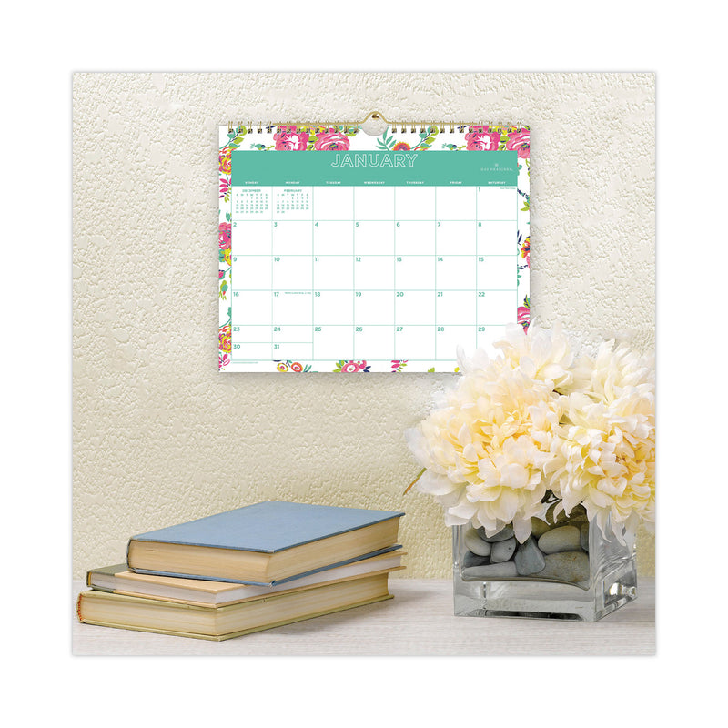 Blue Sky Day Designer Peyton Wall Calendar, Peyton Floral Artwork, 11 x 8.75, White/Multicolor Sheets, 12-Month (Jan to Dec): 2023