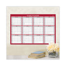 Blue Sky Classic Red Laminated Erasable Wall Calendar, Classic Red Artwork, 48 x 32, White/Red/Gray Sheets, 12-Month (Jan-Dec): 2023