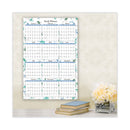 Blue Sky Lindley Laminated Erasable Wall Calendar, Lindley Floral Artwork, 36 x 24, White/Blue/Green Sheets, 12-Month (Jan-Dec): 2023