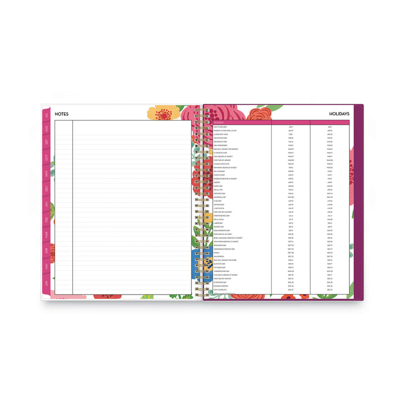 Blue Sky Mahalo Academic Year Create-Your-Own Cover Weekly/Monthly Planner, Floral Artwork, 11 x 8.5, 12-Month (July-June): 2022-2023