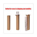 deflecto EconoMat All Day Use Chair Mat for Hard, Lip, 36 x 48, Low Pile, Smooth, Clear