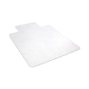 deflecto EconoMat All Day Use Chair Mat for Hard Floors, Lip, 46 x 60, Low Pile, Clear